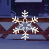 GE StayBright 28-in Hanging Snowflake with Warm White LED Lights