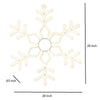 GE StayBright 28-in Hanging Snowflake with Warm White LED Lights