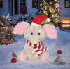 Holiday Living 1.5 foot LED Plush Elephant Christmas Yard Decoration