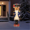 Holiday Living 5.5-ft LED Nutcracker Bear in Blue Jacket Christmas Decor