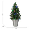 Gemmy 3-foot Orchestra of Lights Topiary Tree with Multicolor LED Lights