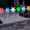 Orchestra of Lights 8-Marker Color Changing Snowflake Pathway Markers