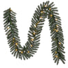 9-FT Ellston Pine Pre-Lit Battery-Operated Artificial Garland Warm White Lights