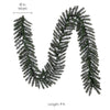 9-FT Ellston Pine Pre-Lit Battery-Operated Artificial Garland Warm White Lights