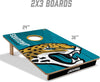 YouTheFan NFL Jacksonville Jaguars 2FT x 3FT Wood Cornhole Game with Logo Bags