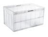 CleverMade Collapsible Storage Bin 62L Translucent Foldaway Container