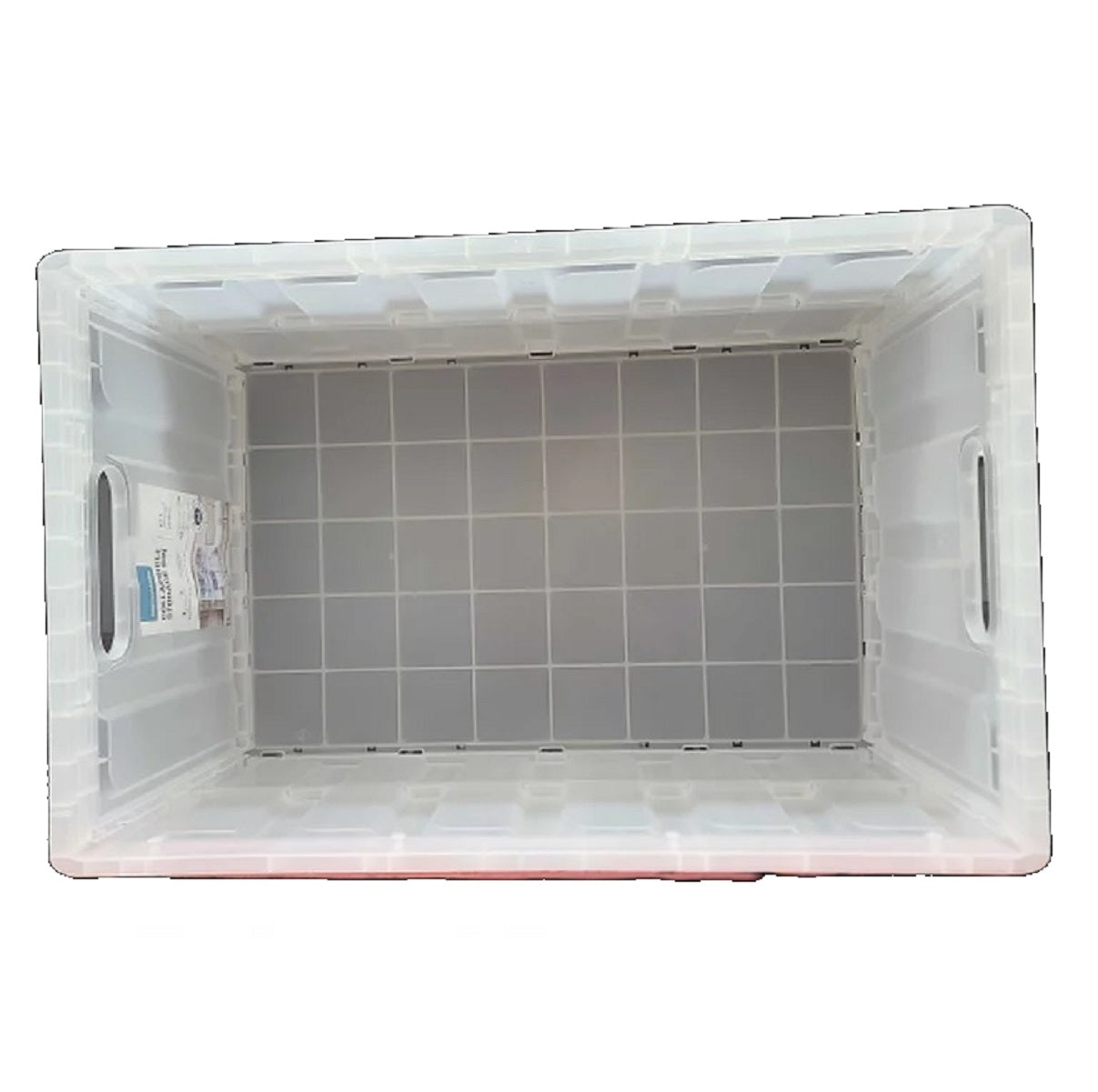 Translucent Bin CleverMade Collapsible Storage Bin 62L Translucent Foldaway Container ...
