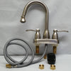 Belle Foret 4" Centerset 2-Handle High-Arc Bathroom Faucet, Stainless Steel