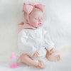 ENADOLL 20-inch Reborn Lifelike Girl Baby Doll Realistic Silicone White Gown
