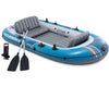 Intex 66324EP Excursion 4 Inflatable Boat Set with Oars and Pump