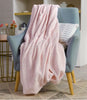 JM by Julien MacDonald Faux Fur Throw with Rhinestone Channeled Pink 60in X 80in