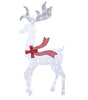Member's Mark Pre-Lit 3 Piece Twinkling Deer Family in Frosted Ice
