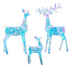 Member's Mark Pre-Lit Prismatic Deer Family Set of 3 Holiday Decoration
