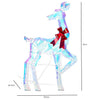 Holiday Time Light-Up 3 Piece Prismatic Deer Family Holiday Decoration