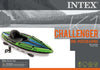 Intex Challenger K1 Inflatable Kayak 1 Person with Oars and Pump Green/Blue