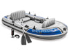Intex Excursion 4 Inflatable Boat Set - 4 Person with Oar and Pump