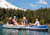 Intex Excursion 4 Inflatable Boat Set - 4 Person with Oar and Pump