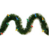 GE StayBright Pre-lit 18-FT Artificial Garland with 50 Multicolor LED Lights