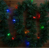 GE StayBright Pre-lit 18-FT Artificial Garland with 50 Multicolor LED Lights