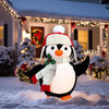 Holiday Living 24-in Freestanding Penguin Yard decoration with White LED Lights