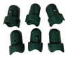 6-pack Trampoline Enclosure Green (Scallop) Pole Caps for Skywalker Trampolines