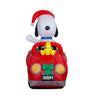 Gemmy Peanuts 6-FT Snoopy and Woodstock in Christmas Car Holiday Inflatable