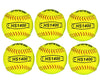 Hit Run Steal 12-Inch Official Game Size Fastpitch/Slowpitch Softballs 6-pack