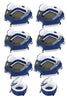 Intex River Run Connect Lounge Inflatable Tube 6 Pack and 2 Connecting Coolers
