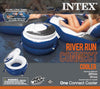 Intex River Run Connect Lounge Inflatable Tube 6 Pack and 2 Connecting Coolers