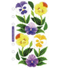 Sticko Vellum Stickers-Pansies