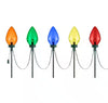 Home Accents Holiday 20 in Multi-Colored Giant C7 LED Pathway Lights 5-Pack