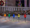 Home Accents Holiday 20 in Multi-Colored Giant C7 LED Pathway Lights 5-Pack