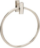 Alno A7540-PN Arch Modern Towel Rings, 7", Polished Nickel