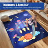 Space Rockets Rug for Kids Room 48in X 72in Solar System Area Rugs