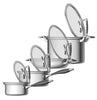 CookCraft by Candace 8-Piece Tri-Ply Stainless Steel Luxury Cookware Set