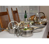 CookCraft by Candace 8-Piece Tri-Ply Stainless Steel Luxury Cookware Set