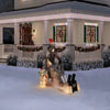 7FT Inflatable Star Wars Mandalorian and Grogu on Speeder Bike Holiday Scene