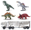 Kid Galaxy Dinosaur Transport with 4 Lights and Sounds Posable Dinos - Gray