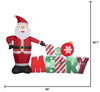 Holiday Time 8FT Wide Santa and Be Merry Sign Holiday Inflatable