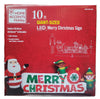 Gemmy 10FT Giant-Sized LED Merry Christmas Sign w/ Santa Clause & Elves Inflatable