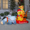Disney Christmas Inflatable Eeyore Pulling Pooh and Tigger on Sled LED 7.5FT Wide