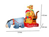 Disney Christmas Inflatable Eeyore Pulling Pooh and Tigger on Sled LED 7.5FT Wide