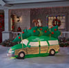 Gemmy 8.5FT National Lampoon Station Wagon with Tree Christmas Airblown Inflatable