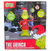 Gemmy 4FT LED Grinch in Christmas Sweater with Candy Cane Holiday Inflatable