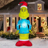 Dr. Seuss 10FT Inflatable Giant Grinch with Fuzzy Plush Fabric Christmas Inflatable