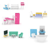 J'ADORE Girls' Doll Party House with 25 Pieces