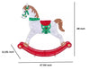 Gemmy 4 ft. LED Glimmer Tinsel Rocking Horse Holiday Yard Decoration