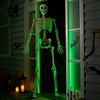83-Inch Halloween Life-Size Posable Skeleton Bones with Moveable Joints Brown
