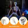 83-Inch Halloween Life-Size Posable Skeleton Bones with Moveable Joints