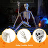 JOYIN 83-Inch Halloween Life-Size Posable Skeleton Bones with Moveable Joints
